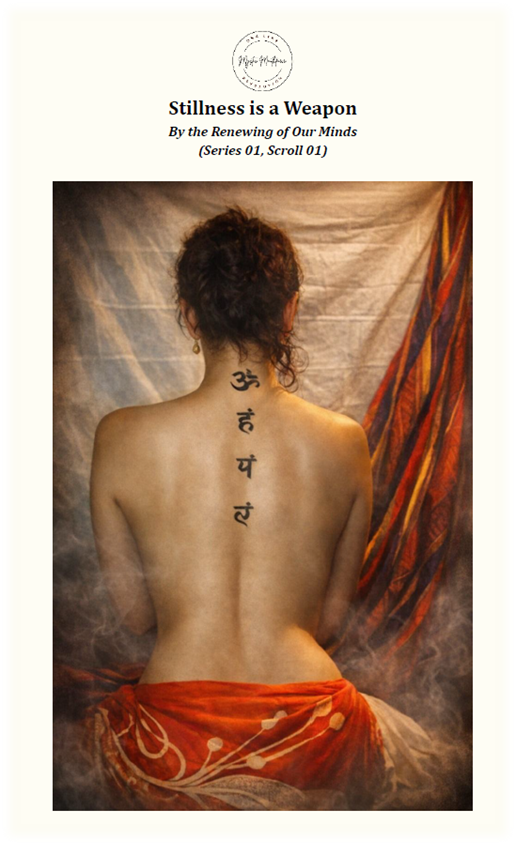Stillness is a Weapon - A calm mind is your sharpest blade. Protect your mind - Scroll 01